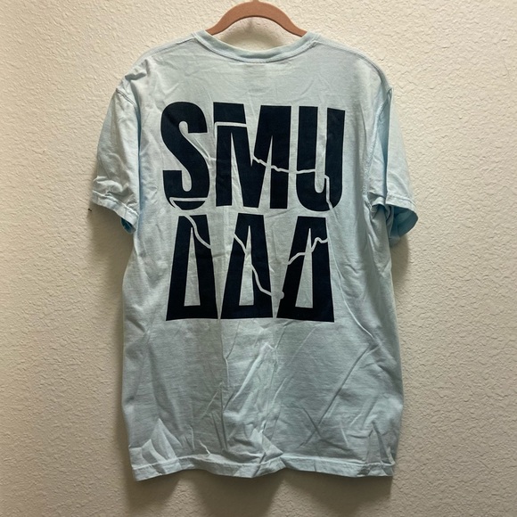 Blue Comfort Colors Texas + Tri Delta T Shirt - Picture 3 of 3